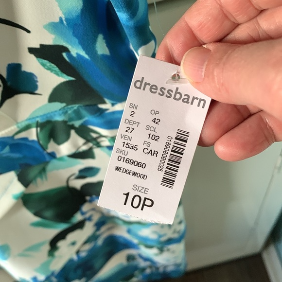 Dressbarn sz 10P dress floral nwt - Picture 4 of 6